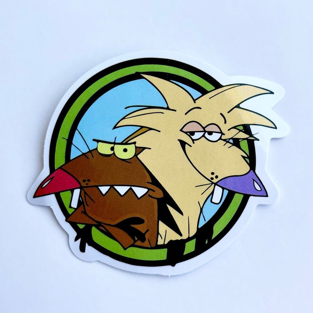 5/$10  90’s Vintage Cartoons Waterproof New Vinyl Sticker Decal Angry Bever